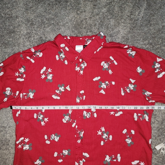 Mickey Mouse casual button down short sleeve shirt XXL - Picture 5 of 11